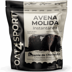 OAT4SPORT – Avena integral molida 1kg sabor Brownie de chocolate